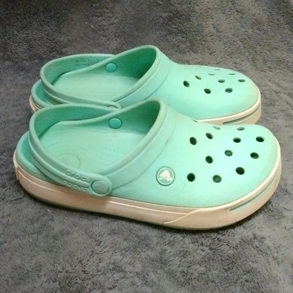 Youth CROCS in Mint Green - Size 6